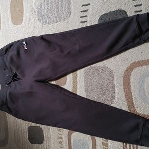 Fila mens medium blk jogger with pockets